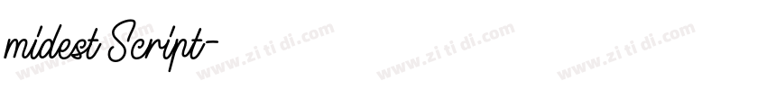 midest Script字体转换 midest Script字体转换